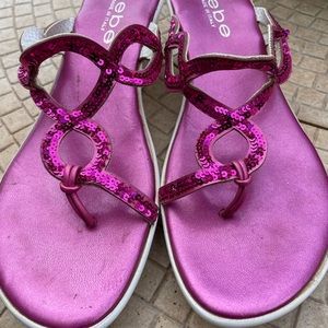 Bebe dressy but causal sandals. Made in Italy.